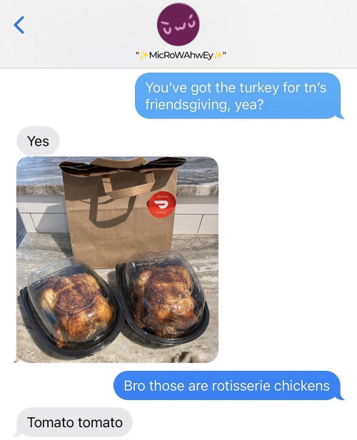 Damien If Gavin Were The One In Charge Of The Turkey For Friendsgiving