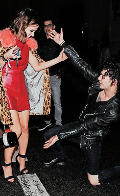 commissairegibert:Caroline Flack and Matt Healy at the BRITs after party