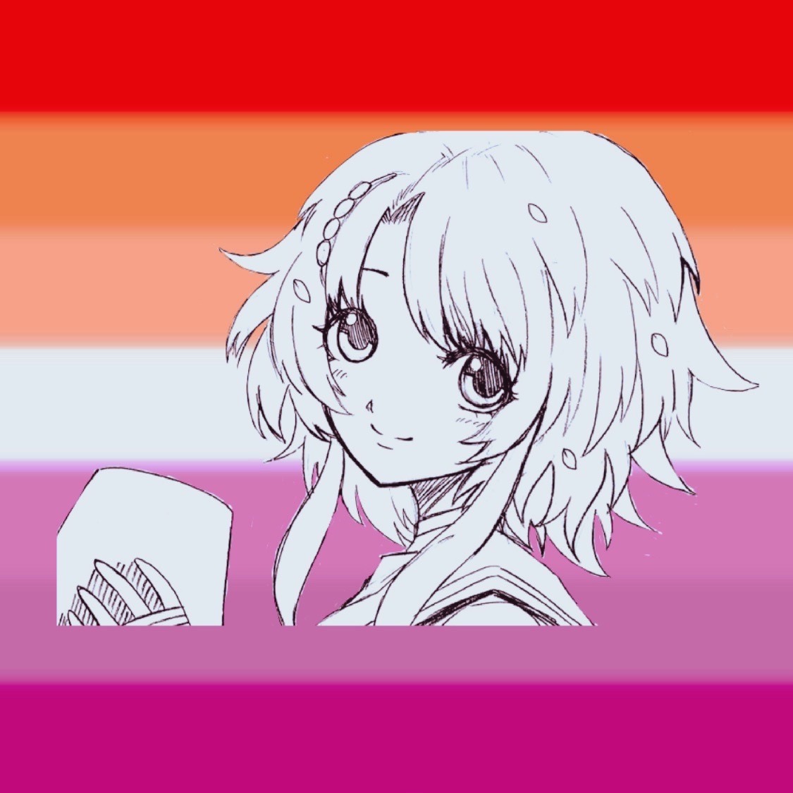 LGBTQ+ anime pfps I made