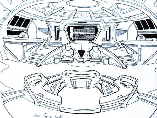 nickacostaisme:The early concept art for Star Trek:Voyager was really interesting. The ship design w