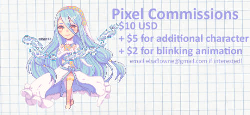 99cens: Hi guys! I’ve opened up (emergency) pixel commissions in the hopes of earning some qui