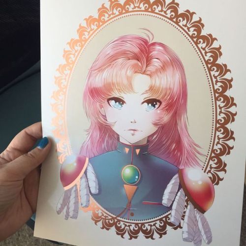 My foil #Utena prints are here! I&rsquo;ll have these at my #AnimeMatsuri booth (T-11) this week