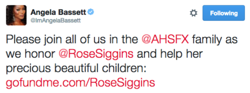 pepperforpresident:If you can, please donate to support Rose Siggins’ two children.RIP, Rose.