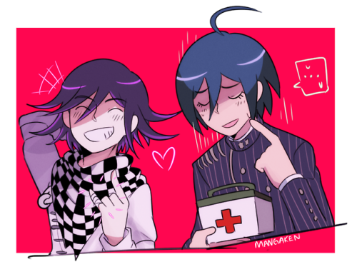 mangaken: quick ouma and saihara from FTE  really cute moments from these two…i just wis