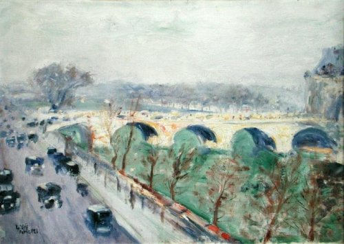 huariqueje: The Pont Royal in Paris  -   Lesser Ury  1928 Impressionism