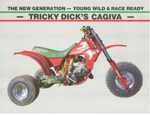 goragon: Lesser Known three wheelers Highlight #4, “Tricky dick’s” Cagiva WMX 200   The Spicy Itali