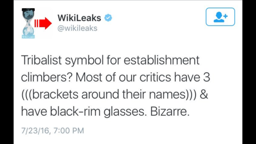 Nothing like a little overt anti-Semitism from Julian Assange to really round out the weekend. The t