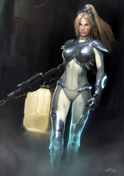 superheropinups:  Nova - Wraithdt 