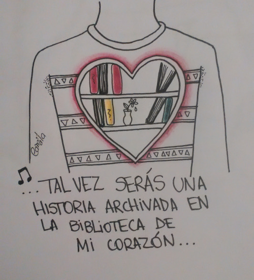 dospiezas-deun-corazonroto:  Fan art de biblioteca - proyectosolo.