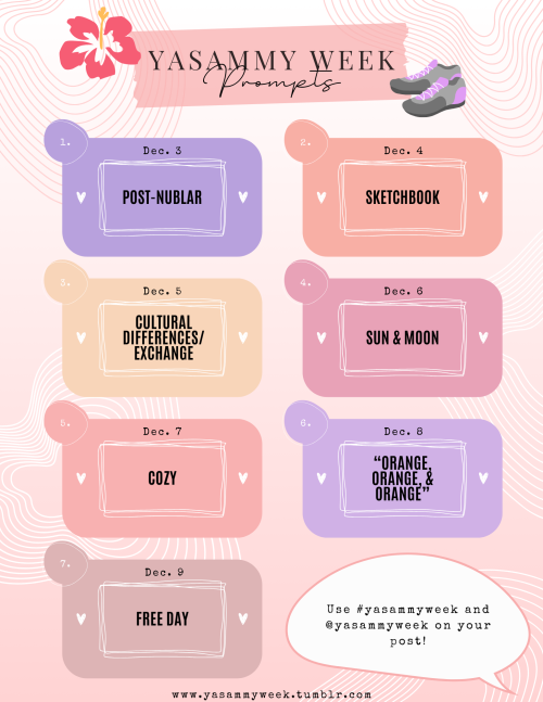 Mark Your Calendars, Because Yasammy Week's Coming! The Event Will Be Running Between December 3rd And