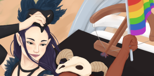 icebergish:A preview of my piece for @podcastzine, preorders are open until November 5!