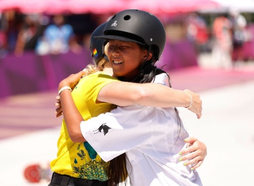 ctolisso:During the Women’s Skateboarding Park Finals on day twelve of the Tokyo 2020 Olympic Games 