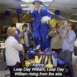 nbctv:  Celebrate in blue and yellow because Leap Day is here!