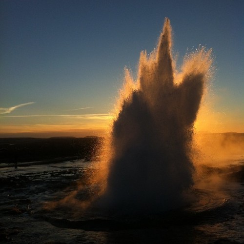 XXX instagram:  Erupting Hot Springs at Iceland’s photo