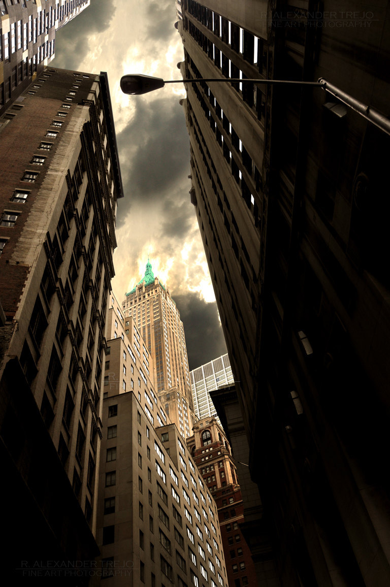 newyorkcityfeelings:  Manhattan Study-Fine art, architecture, New York City