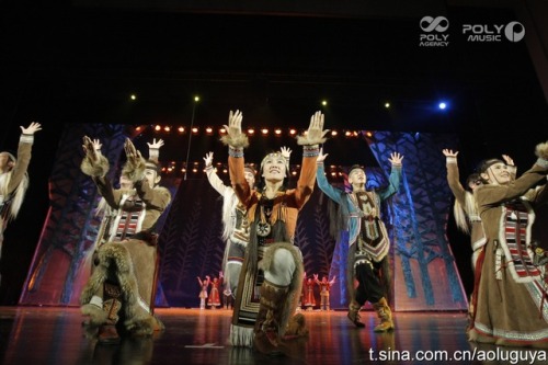 Ewenki dance costumes for the Aolunguya dance performance, a story based on the currently 99-year-ol