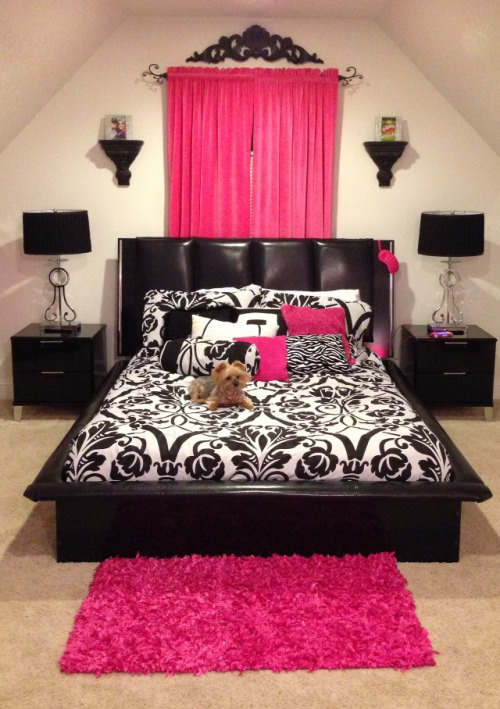 Black bedroom ideas for teenage girls