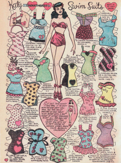 vintagegal:  Katy Keene Sweetheart Swimsuits,