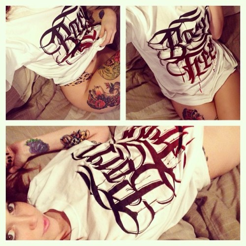 chadsuicide:  Tonight I’m mostly enjoying lounging around in my @hardtimesclothing Dexter Inspired, Born Free Tee! Go treat yourself…. http://hardtimesclothing.co.uk Worldwide Shipping 