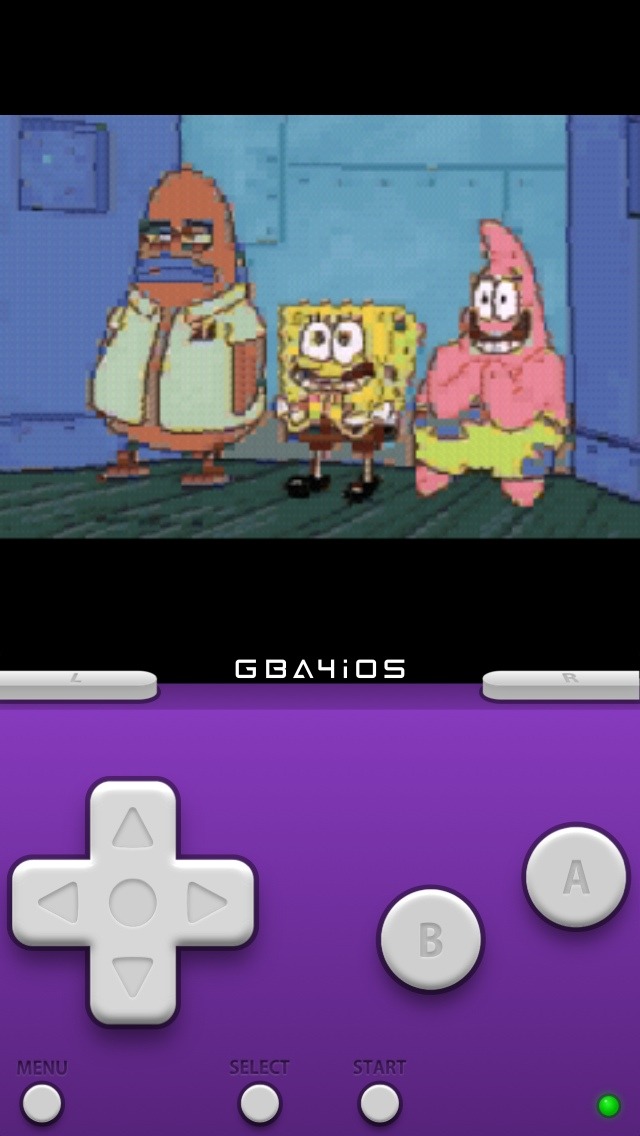 grimsleyharlequin:  im watching spongebob on a gba emulator .