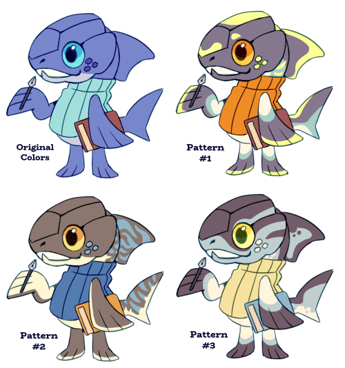 ambertailgames:Character concepts for everyone’s favourite devonian placoderm: Dunkleosteus!  Art 