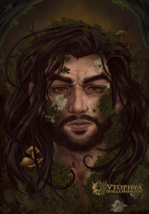 About this male fairy&hellip;&ldquo;In Scottish folklore the Ghillie Dhu or Gille Dubh (&