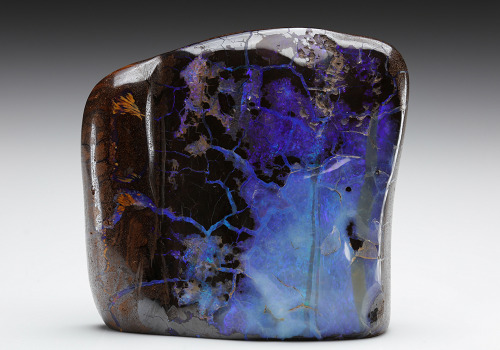 hematitehearts: Boulder Opal in Ironstone Locality: Quilpie, Queensland, Australia Size:  9.4 × 8.8 