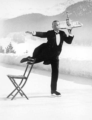 Alfred Eisenstaedt “Ice Skating Waiter”St. Moritz Switzerland 1932