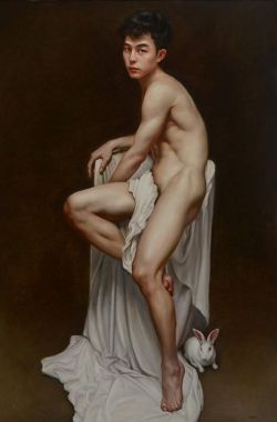 Uranist-Art:  Lin Jinfu / 林金福 (1978) – Artiste Chinois  Male Nude With A
