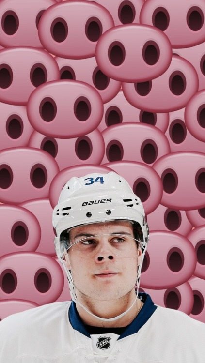 Auston Matthews + pig nose emoji /requested by @ajuicematthews34/