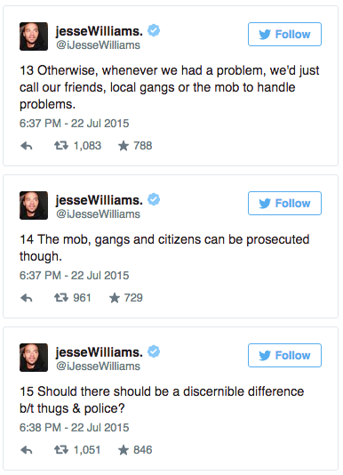 salon:  Read Jesse Williams’ epic Twitter essay on police racism