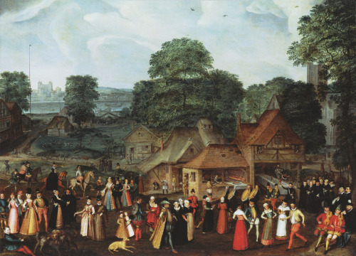  Fete at Bermondsey by Joris Hoefnagel, 1569-70