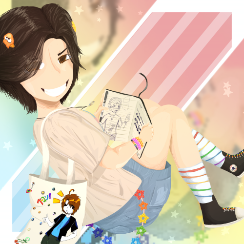 GUYS LOOK I DREW MYSELF!!!!