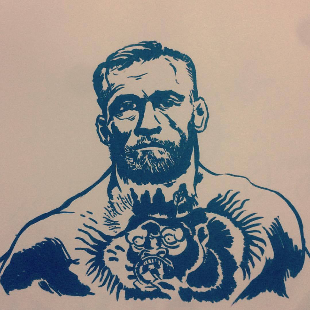 Portrait of Conor McGregor by Esus on Stars Portraits