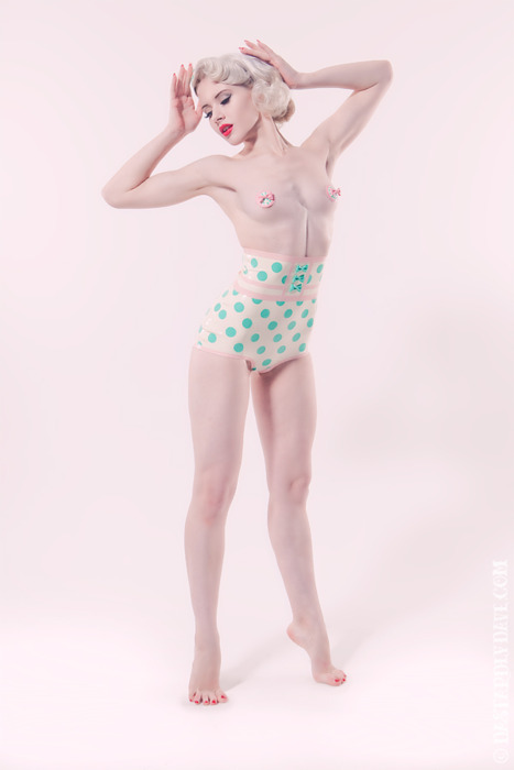 pinupanddown:  “A SHINY NEW YEAR” Model: MISS MOSH Photographer: DASTARDLY DAVE