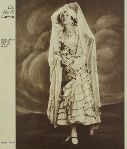 Die blonde Carmen, 1929 Atelier Setzer :: Die blonde Carmen. Marie Jeritza singt die &ldquo;Carm