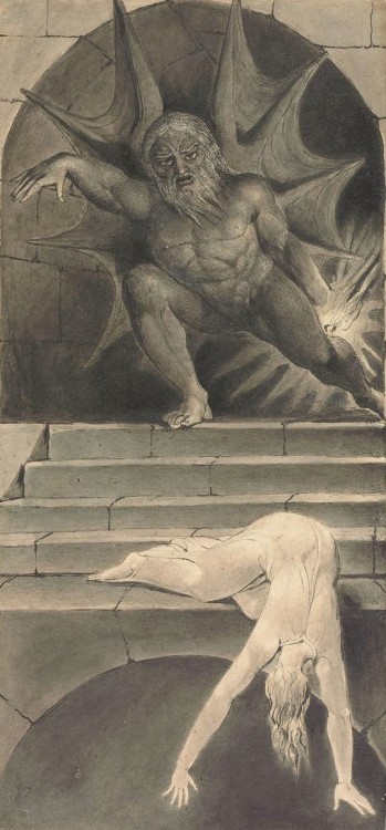 hourglassofblacktears: William Blake >> Death Pursuing the Soul Through the Avenues of Life &g
