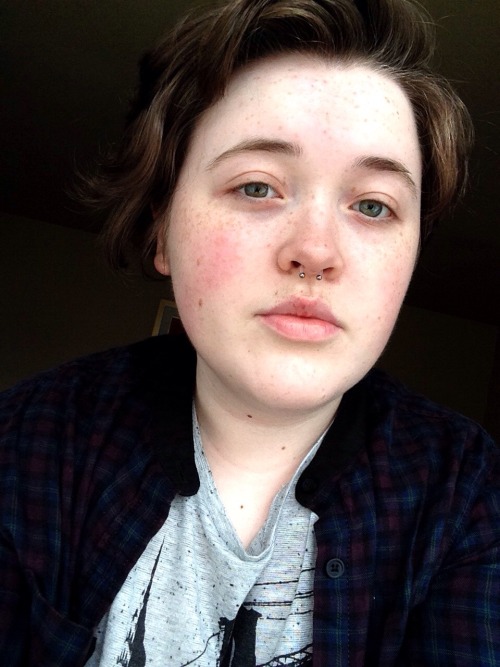 Got my septum pierced today and I&rsquo;m feeling my whole non-binary self.