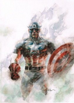 comicsman:  http://ift.tt/GDWxSl leinilyu:  Cap n Canvas.  Brother scanner/printer ain’t bad  The First Avenger