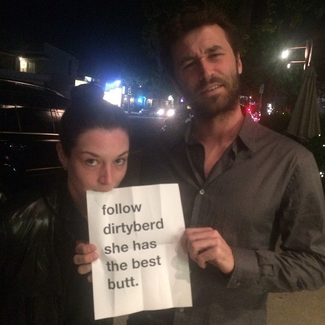 dirtyberd:  DB: @stoya and scruffy James Deen approved. And they like my butt !!!