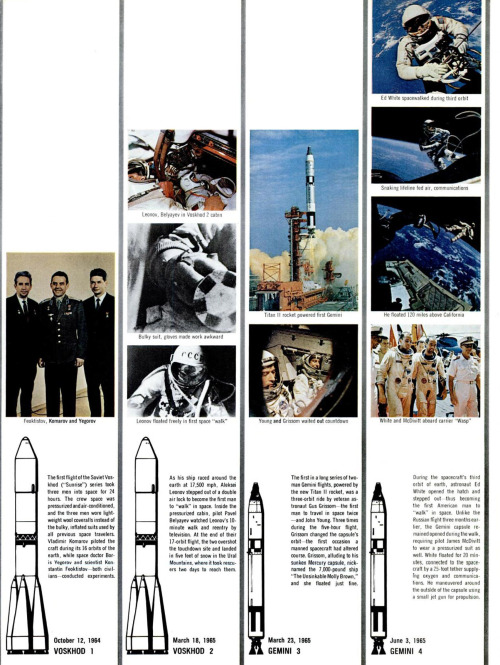 Every manned American and Soviet space mission up until Apollo 11.Source: LIFE Aug. 11, 1969