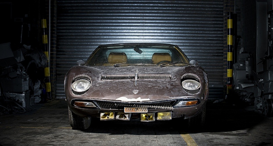 topvehicles:  An abandoned 1969 Lamborghini Miura P400S 