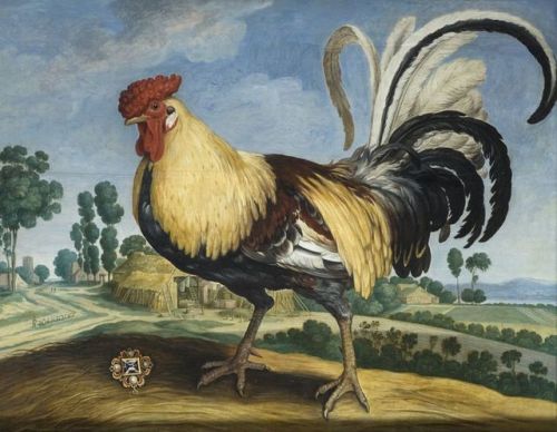 grundoonmgnx: Willem van Nieulandt II (Dutch, 1584-1635), The Cock and the Jewel, n.d. Oil on panel,