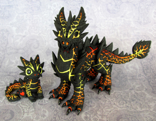 mr-egbutt:  Magma Dragons by DragonsAndBeasties★ 