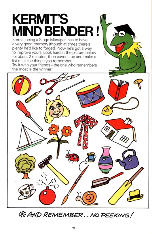 Games From THE MUPPET SHOW ANNUAL (1979).
