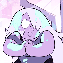 eloisewidmore:  My Endless List of Faves 8/∞ - Amethyst from Steven Universe[Ugh, you are just so childish!] Yeah, yeah, don’t forget: reckless, vulgar, loud-mouthed. That’s just what makes me so awesome!   I wana hug her so much! <3