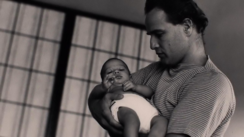 thebrandos:  A Candid of Marlon Brando and son Christian Devi Brando C.1958.