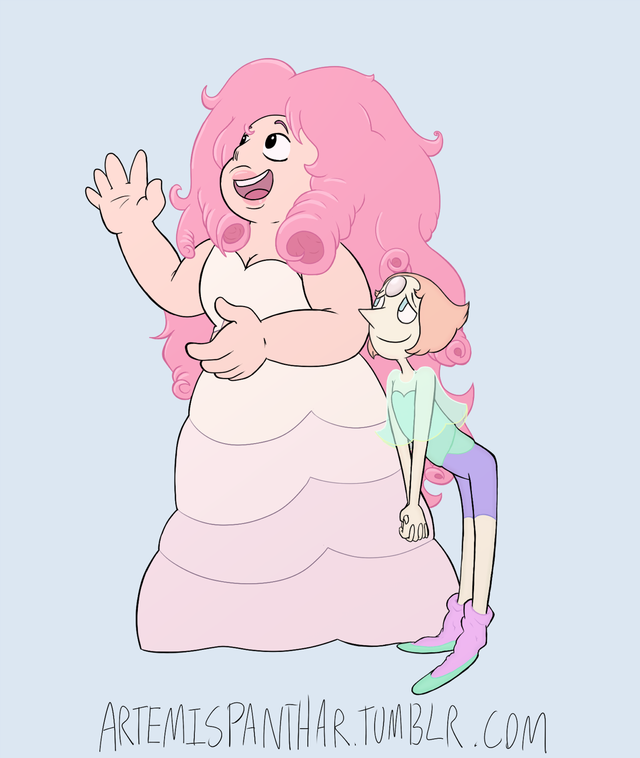 Rose Quartz is probably passionately talking about some Earth thing but, tbh, I think