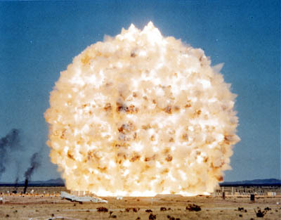 Minor Scale,Sharing second place as the largest non-nuclear man made explosion, &ldquo;Minor Sca