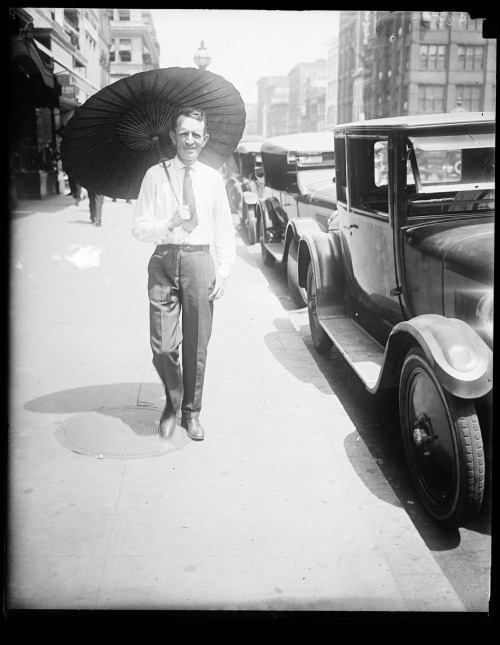 1924. “With Wash. melting under the hottest day of the year, Russell T. Edwards of the Amer. T